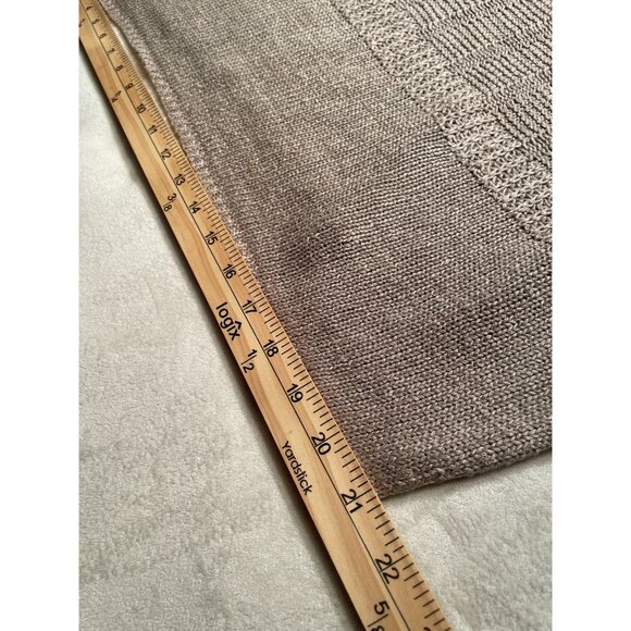 Vince Womens Taupe Sweater Size S 100% Linen Lagenlook Y2K Academia BOHO Classic - Picture 5 of 10
